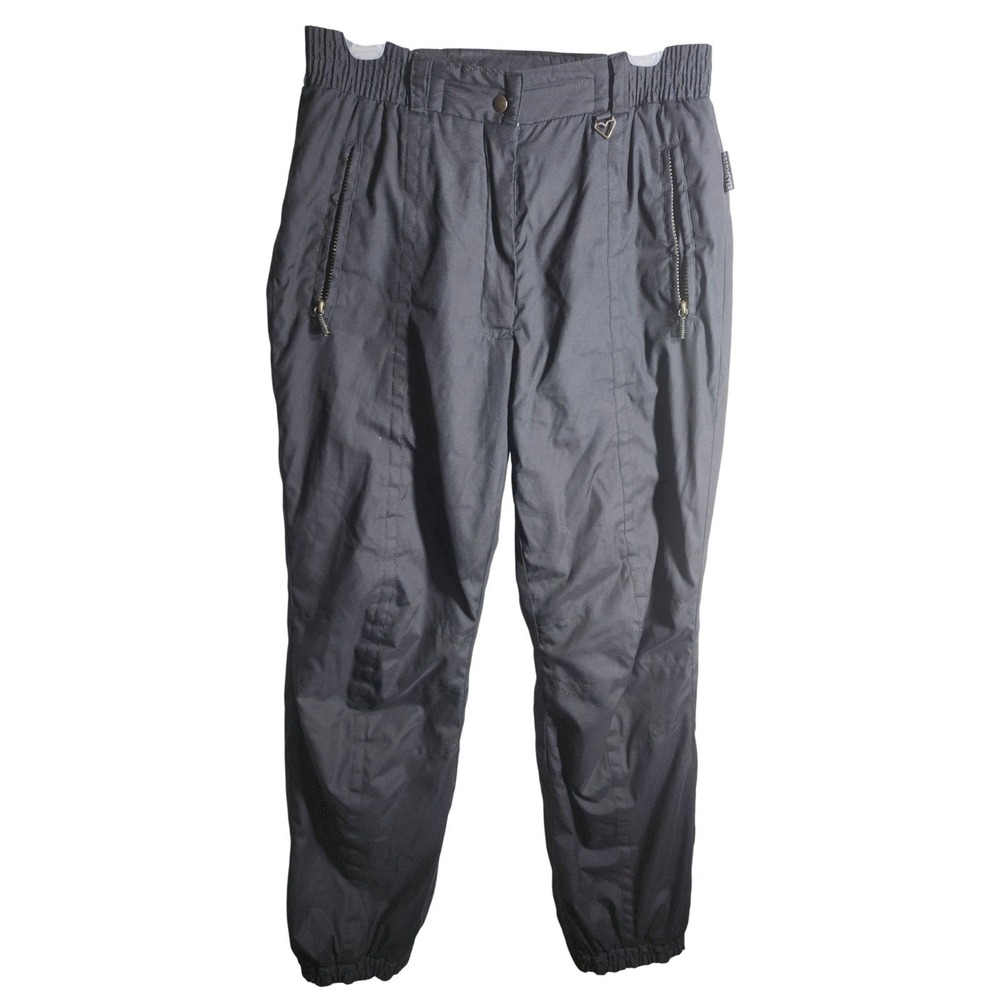 Obermeyer Vintage Black Ski Pants Ladies Size 12 Snowboard‎ Winter High Waist